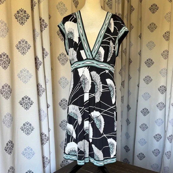 BCBGMaxAzria lPatterned Midi Dress - Picture 1 of 4